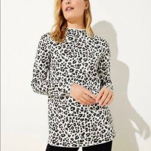 NWOT loft tunic mock neck sweater